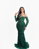 Fustan Emerald Green Crystal