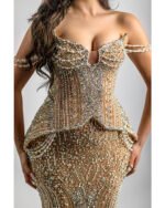 Fustan Gold Corset Crystal - Image 2